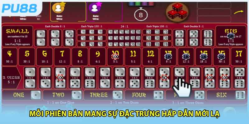 Mỗi phiên bản mang sự đặc trưng hấp dẫn mới lạ