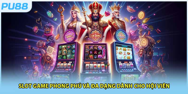 Slot game phong phú và đa dạng dành cho hội viên 