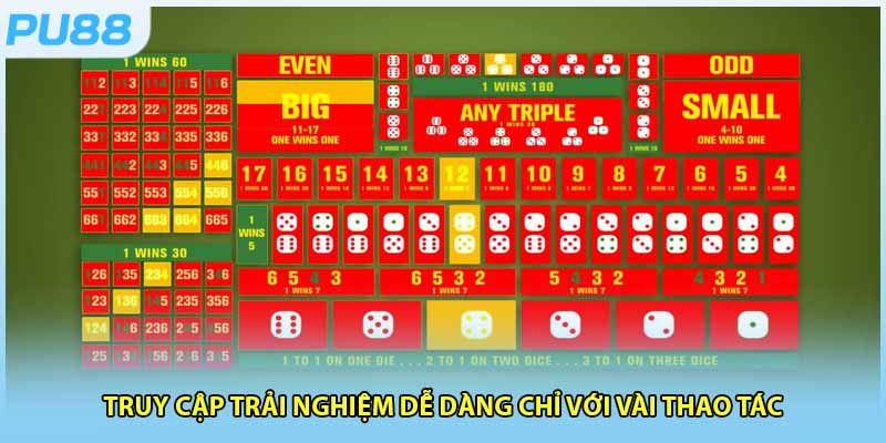 Truy cập trải nghiệm dễ dàng chỉ với vài thao tác